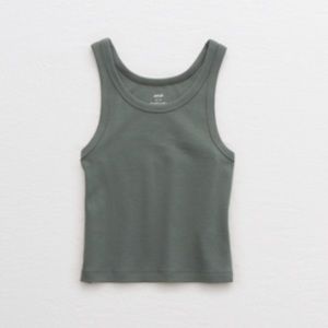 Aerie cropped tank - royal palm color